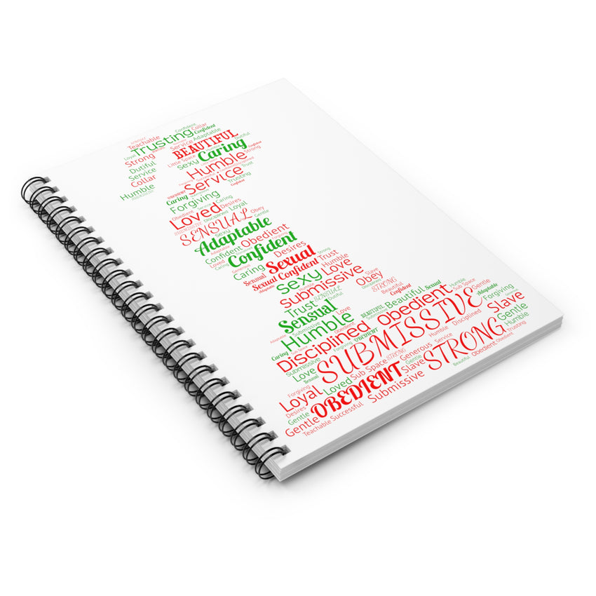 Christmas Word Art Journal Spiral Notebook