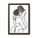 Sexy Line Art | Minimalist Couples Wall Art | Romantic Bedroom Decor