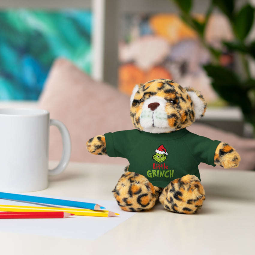 ittle Grinch Christmas Plushie – Stuffed Animal with T-Shirt