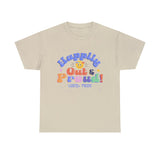 Out and Proud 80's Style LGBTQ T-shirt