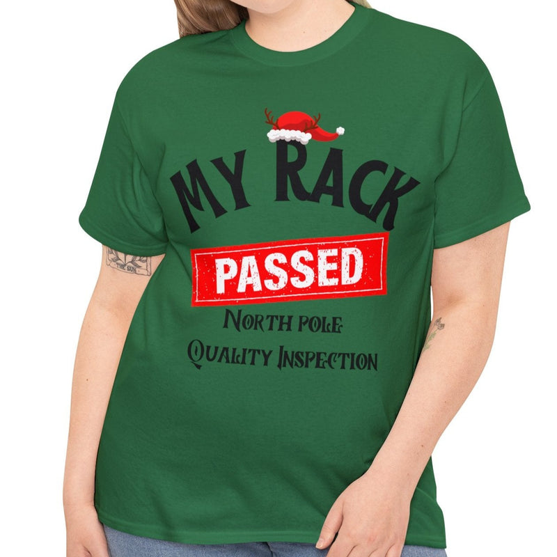 My Rack Christmas T-shirt Sexy Cotton Tee