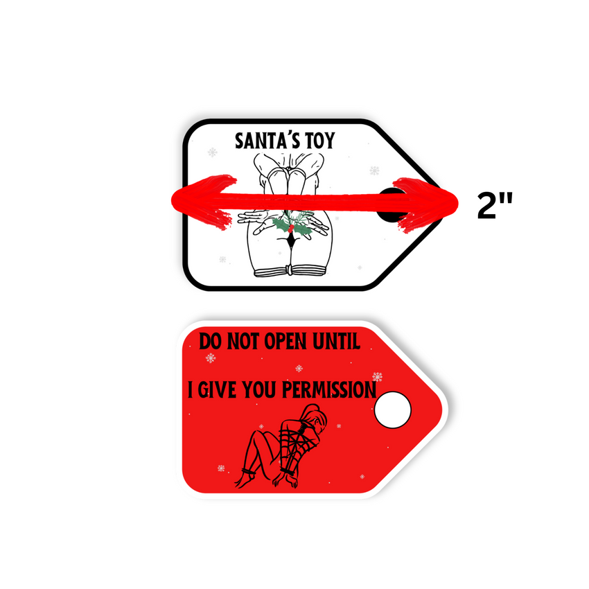 Kinky Christmas Gift Tag Stickers