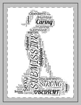 Sherpa Blanket — 'Submissive' Word Art  Cozy Fleece Throw