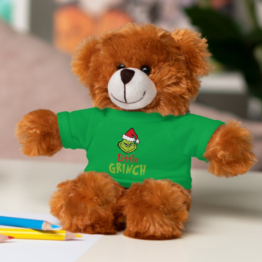 ittle Grinch Christmas Plushie – Stuffed Animal with T-Shirt