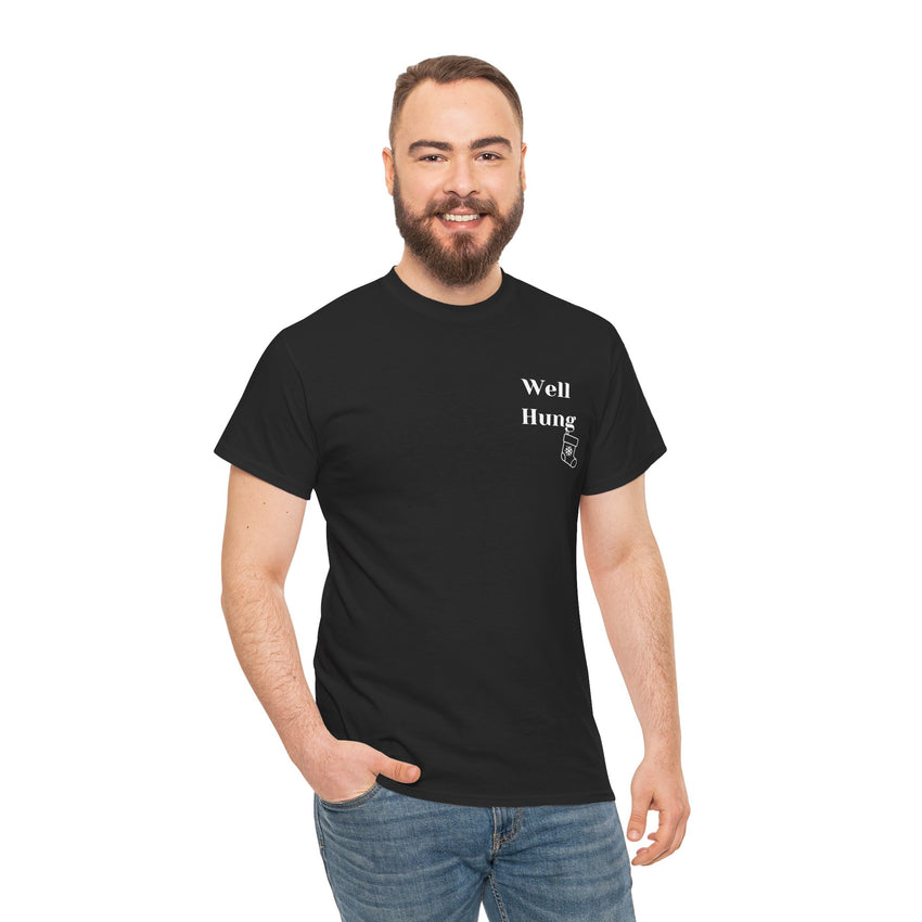 Well Hung Men's Sexy Christmas T-shirt Cotton Tee