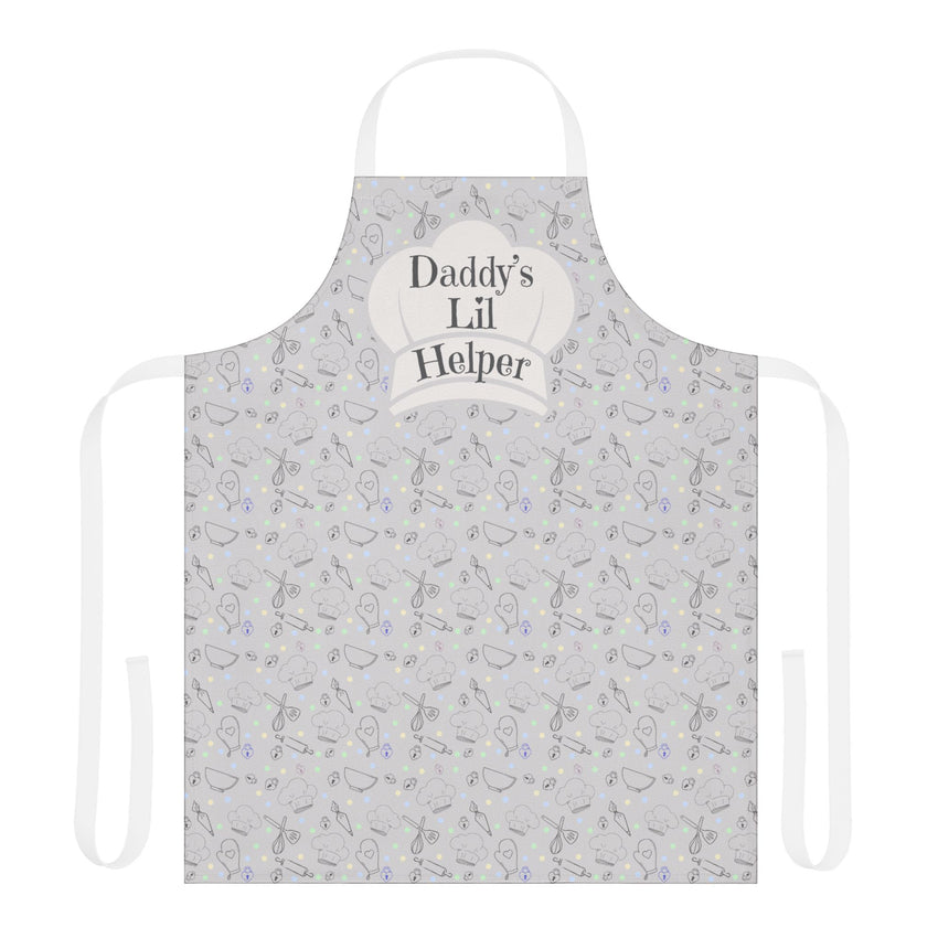 Daddy’s Lil Helper Apron — Kinky Baking Apron with Heart Lock Design