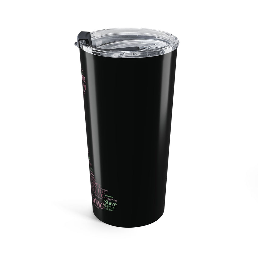 Kneeling Submissive Word Art Tumbler