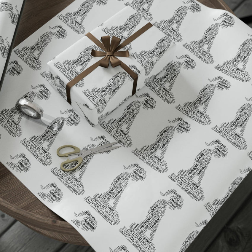 Submissive Gift Wrapping Paper Adult Gift Wrap