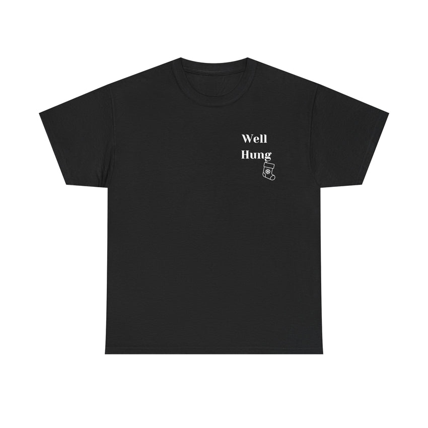 Well Hung Men's Sexy Christmas T-shirt Cotton Tee