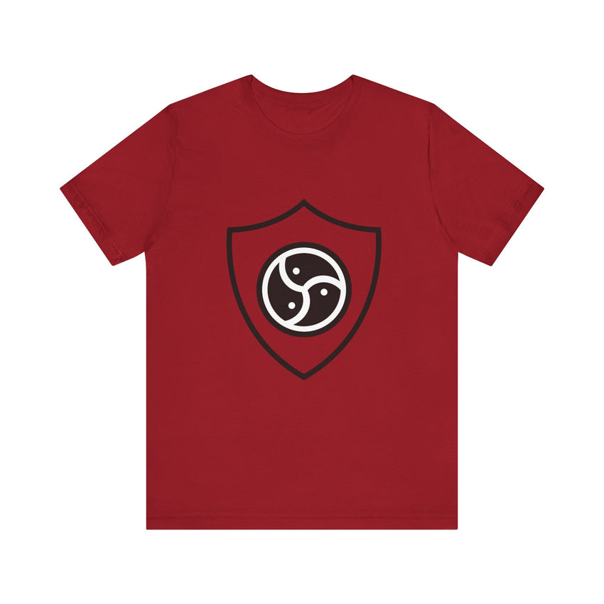Dom Shield Unisex Tee - BDSM Lifestyle Dominant Symbol Shirt