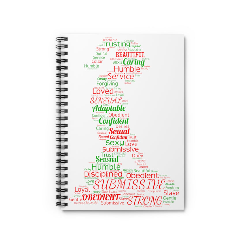 Christmas Word Art Journal Spiral Notebook