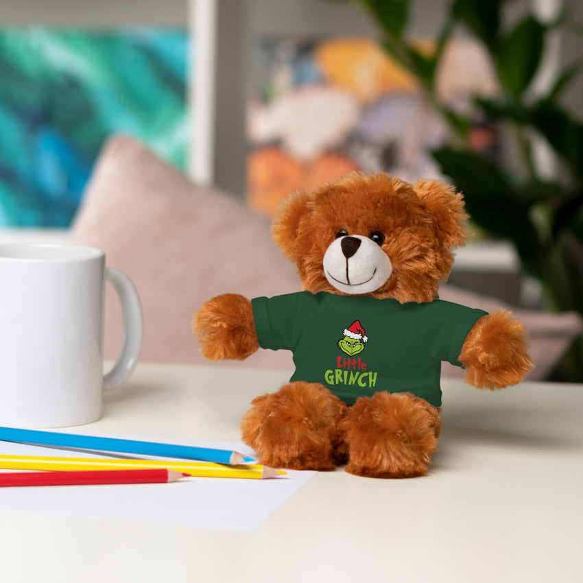 ittle Grinch Christmas Plushie – Stuffed Animal with T-Shirt