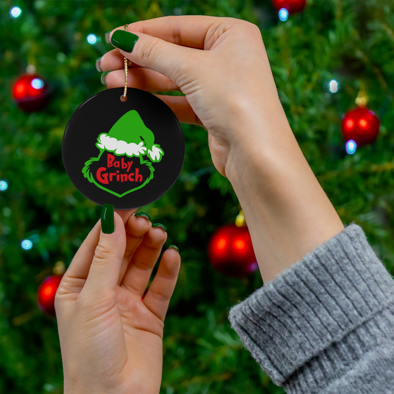 Baby Grinch Ceramic Ornament Christmas Tree Decor