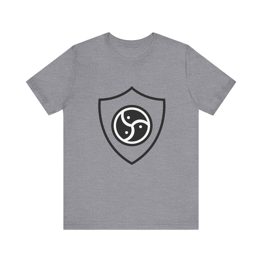Dom Shield Unisex Tee - BDSM Lifestyle Dominant Symbol Shirt