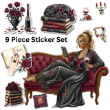 Heiress Library Dog Sticker Set | Dark Romance Reader | Morally Grey | Smutty Book Club