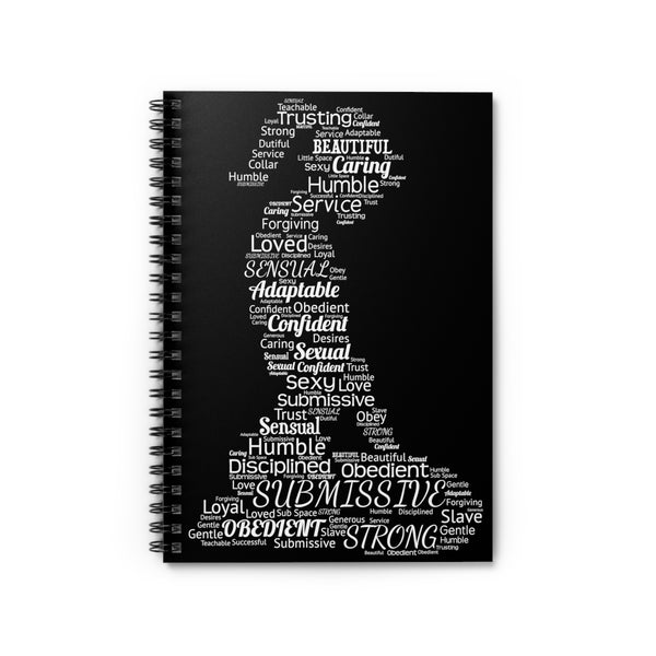 Submissive's Word Art Journal Spiral Notebook