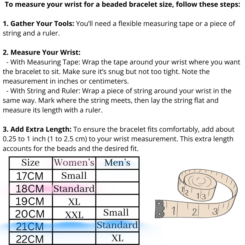 a poster with instructions for how to measure your wrist