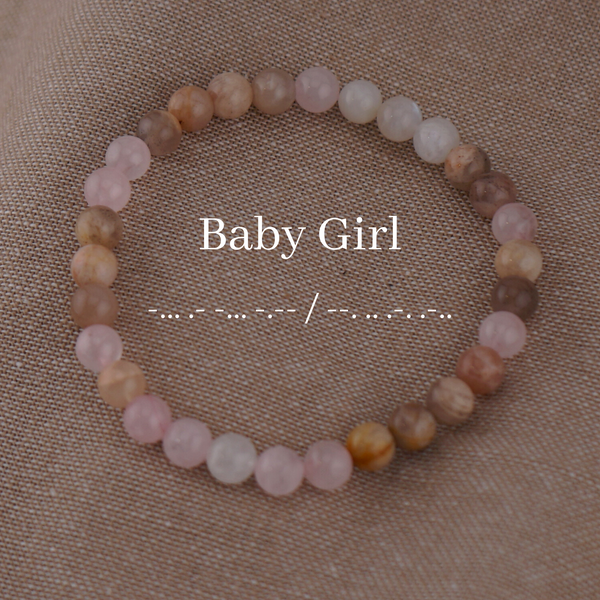 Baby Girl Morse Code Bracelet