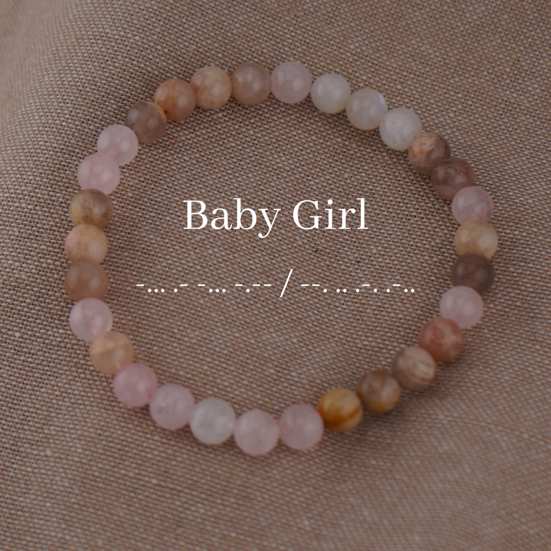 Baby Girl Morse Code Bracelet