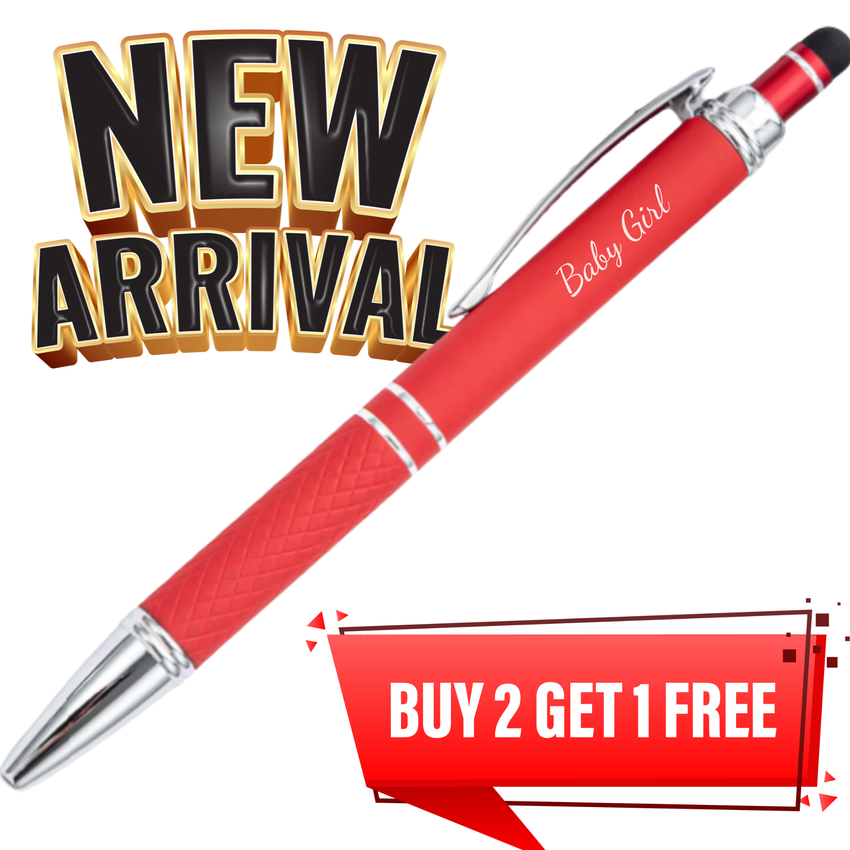 Custom Engraved 2-in-1 Stylus Ballpoint Pen – Personalized Touch Screen Pen Gift