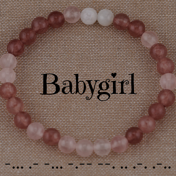 Babygirl and Daddy Morse Code Bracelet