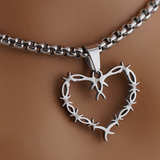 Limited Edition Day Collar Necklace – Barbed Wire Heart