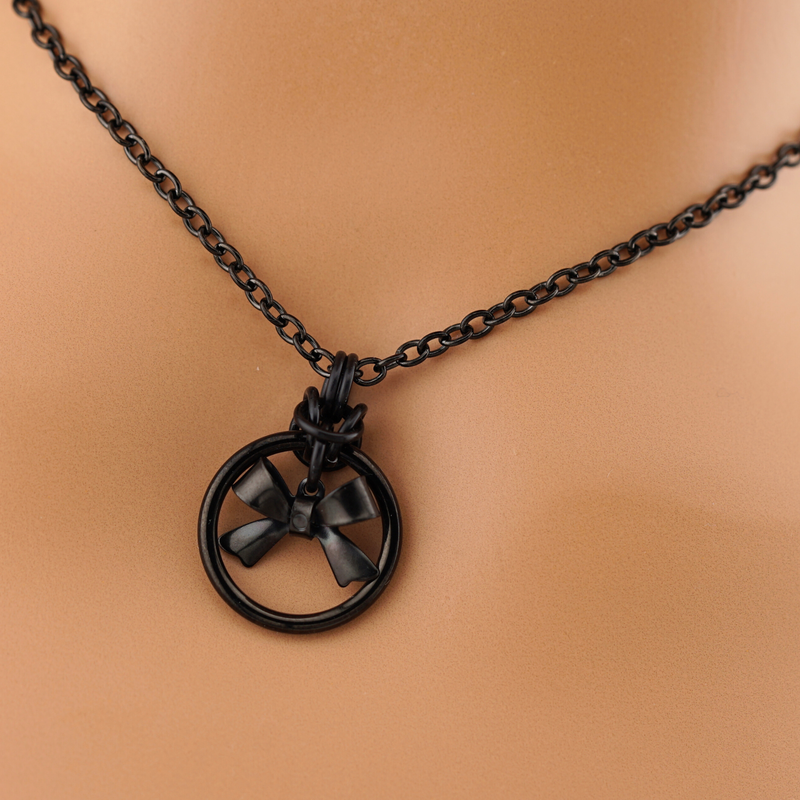 Bow O-Ring Necklace • DDlg Good Girl Collar