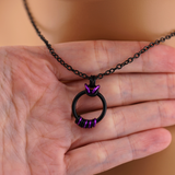 Black Morse Code Day Collar