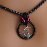 Kitten Moon Day Collar – Submissive / Witchy BDSM O-Ring Necklace
