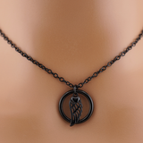 Angel Wing & Heart O-Ring Necklace