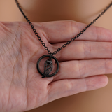 Angel Wing & Heart O-Ring Necklace