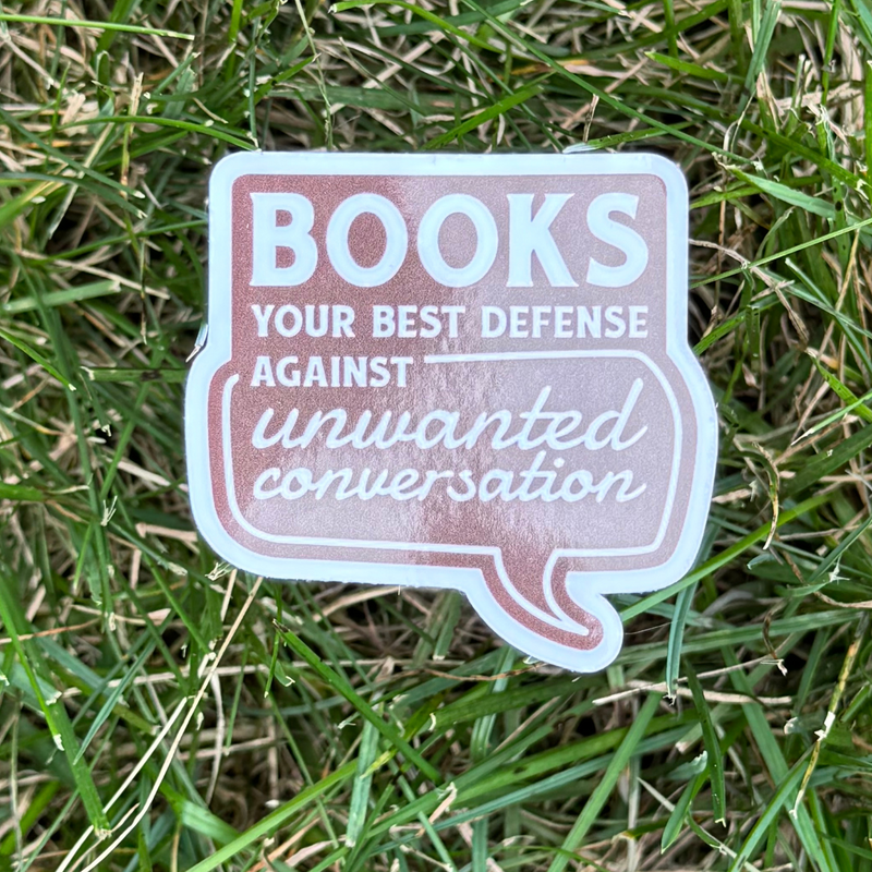 Humor Book Sticker Funny Book Sticker – Captive Collars