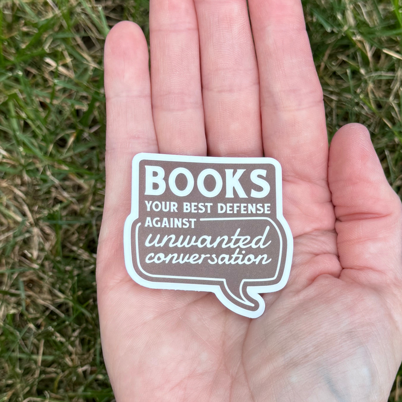 Humor Book Sticker Funny Book Sticker – Captive Collars