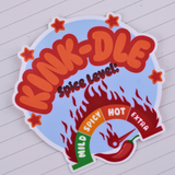 Kink-dle™ Spice Level Sticker | Waterproof Vinyl or Waterproof Holographic