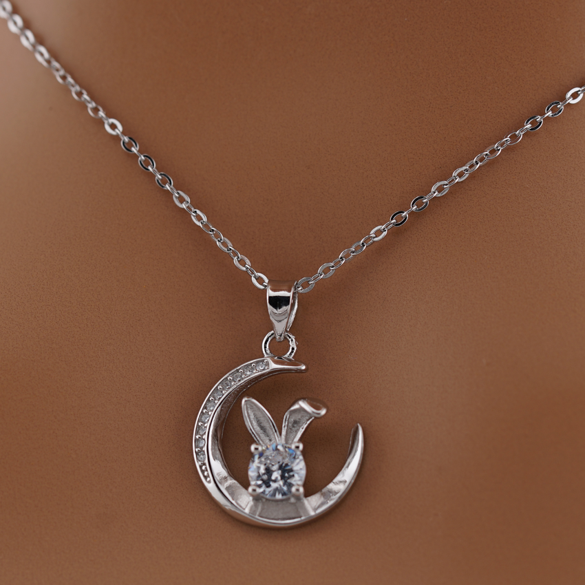 Sterling Silver Bunny Moon