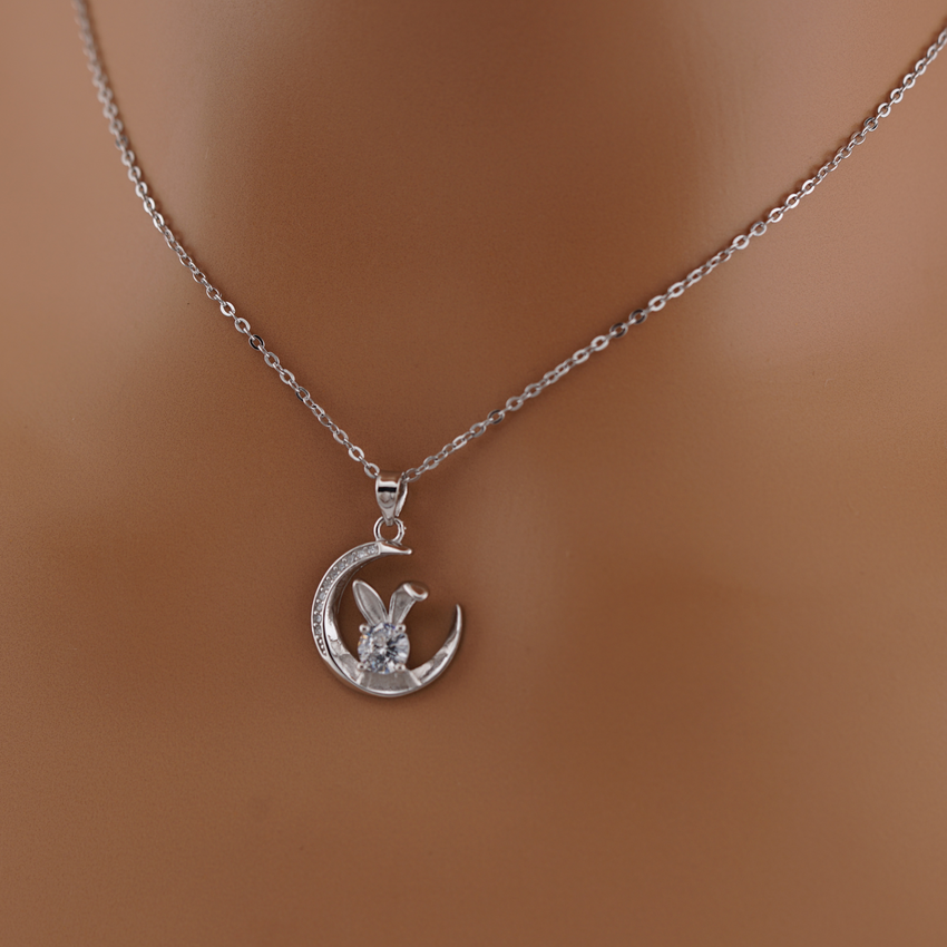 Sterling Silver Bunny Moon