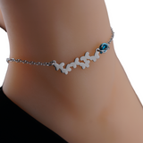 Butterfly O Ring Anklet