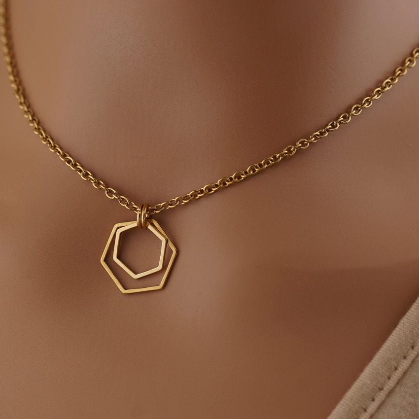 Geometric Gold or Silver