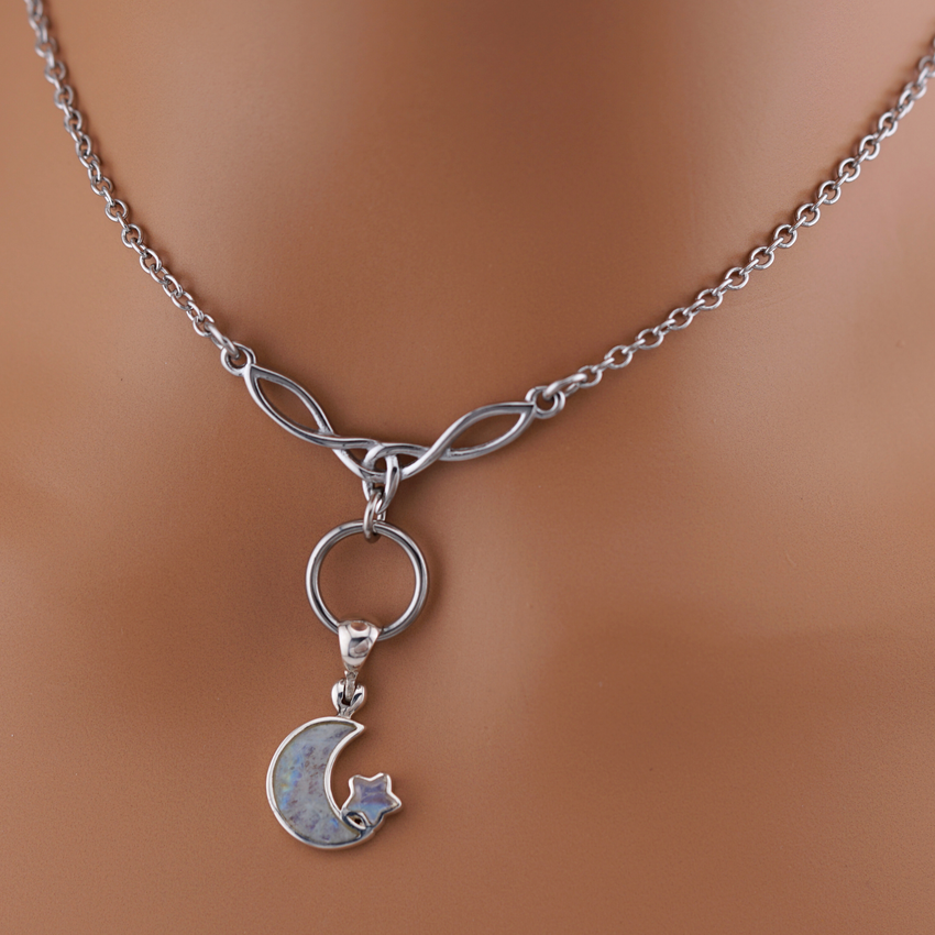 Celtic Moonstone Witchy Day Collar