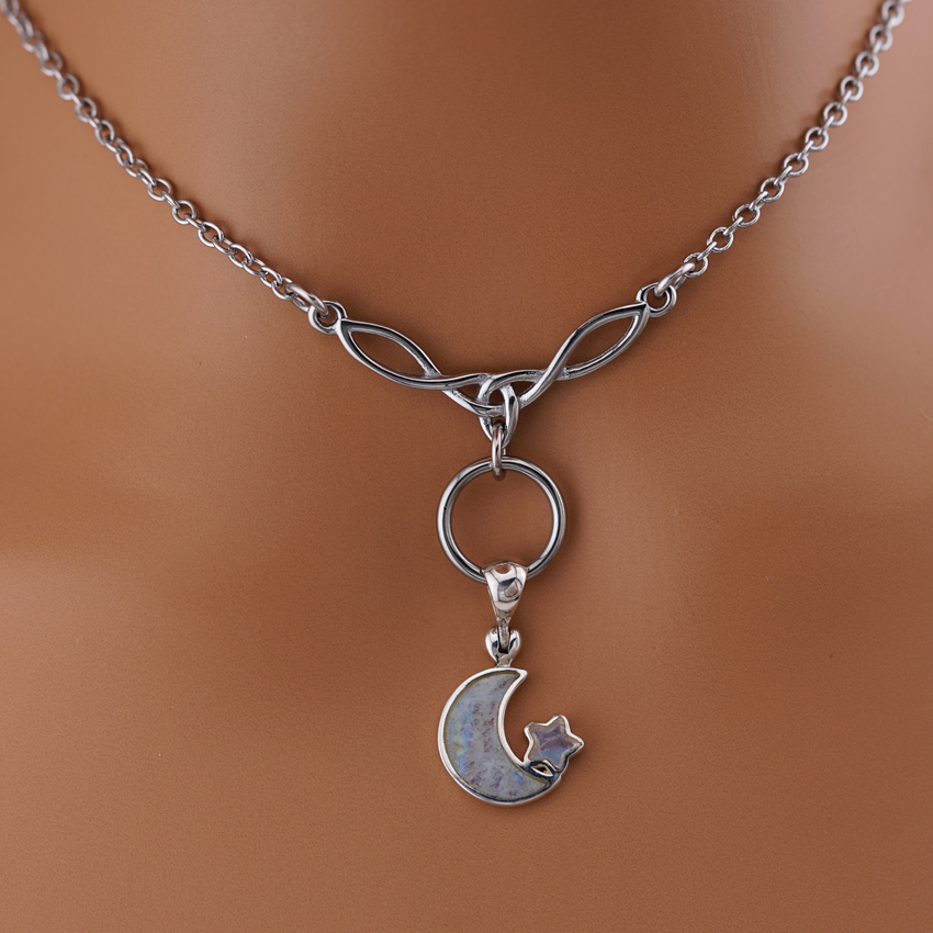 Celtic Moonstone Witchy Day Collar