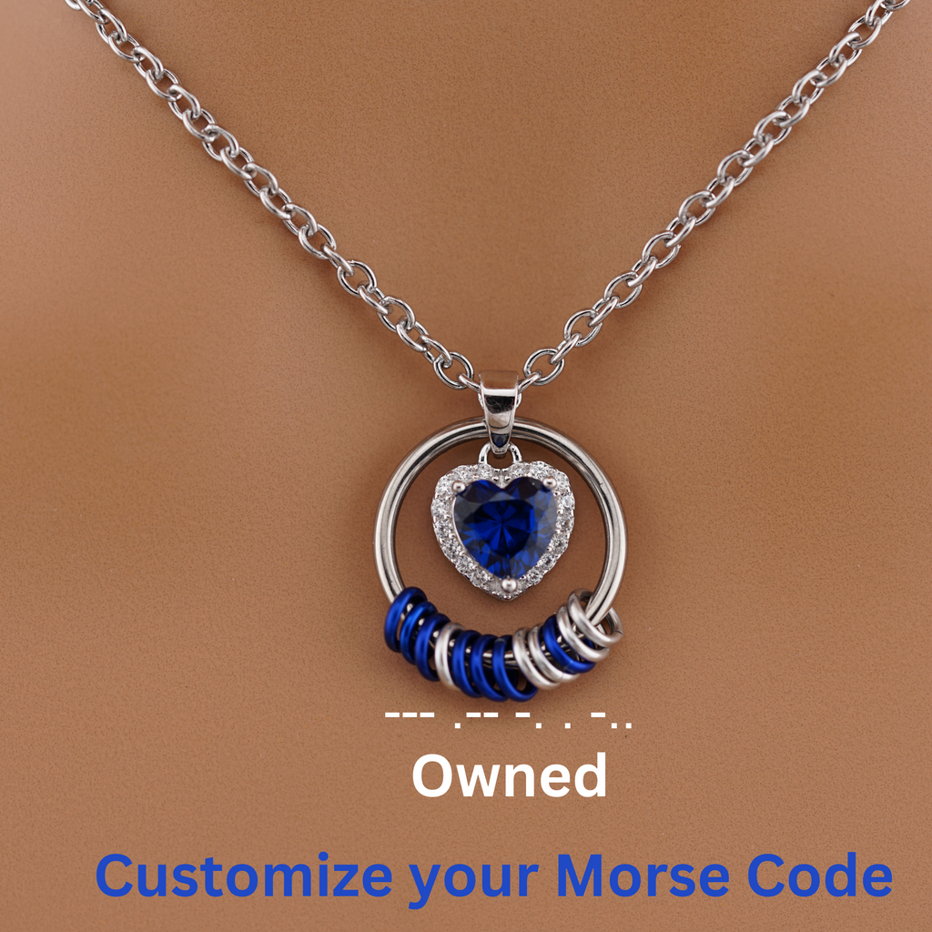 Celtic O ring Morse Code Submissive Collar – Captive Collars