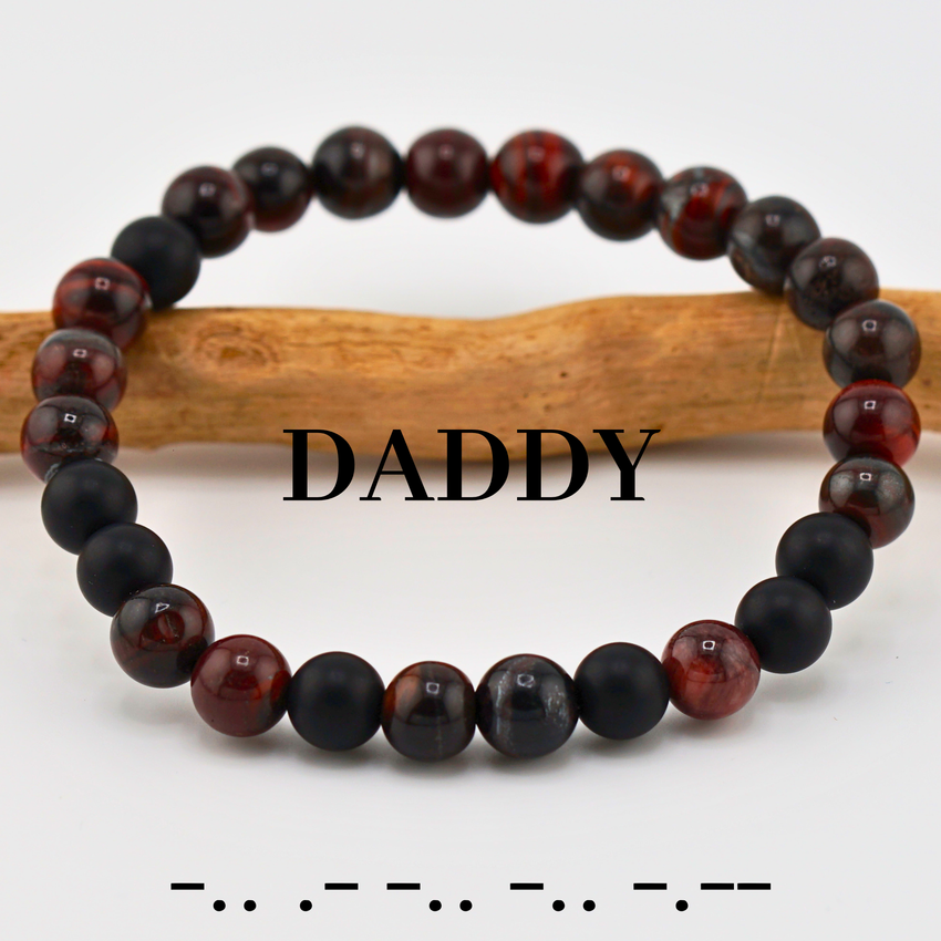 Daddy Morse Code Bracelet