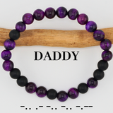 Daddy Morse Code Bracelet
