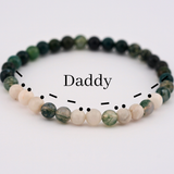 Morse Code Bracelet Daddy and Baby Girl