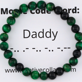 Daddy Morse Code Bracelet