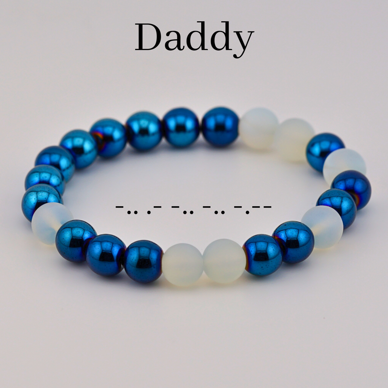 Daddy Morse Code Bracelet