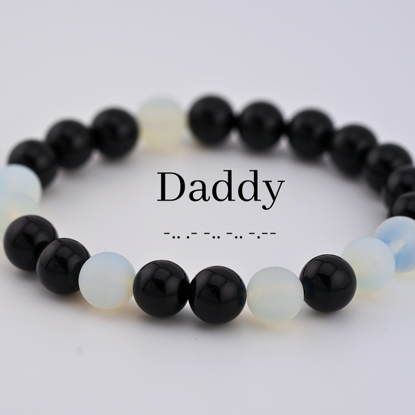 Daddy Morse Code Bracelet