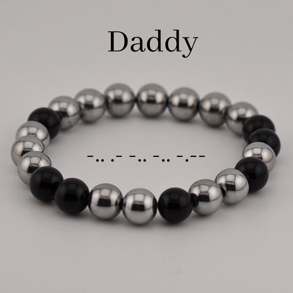 Daddy Morse Code Bracelet