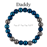 Daddy Morse Code Bracelet