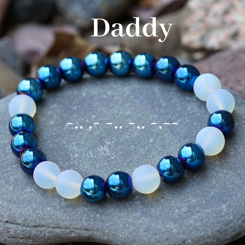 Daddy Morse Code Bracelet